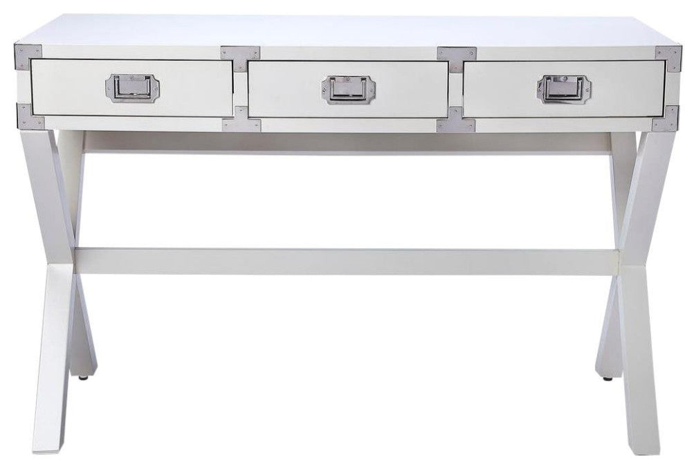 Contemporary White Desk By Butler Specialty