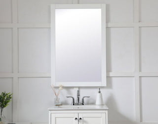 Anderson Rectangle Vanity Mirror, 24", White