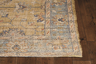 Morris Gold/Light Blue Karissa Distressed Moroccan Accent Rug, 5' X 7'