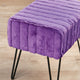 Serenta Super Mink Ottoman, Paisley Purple, 19''x13''x17''