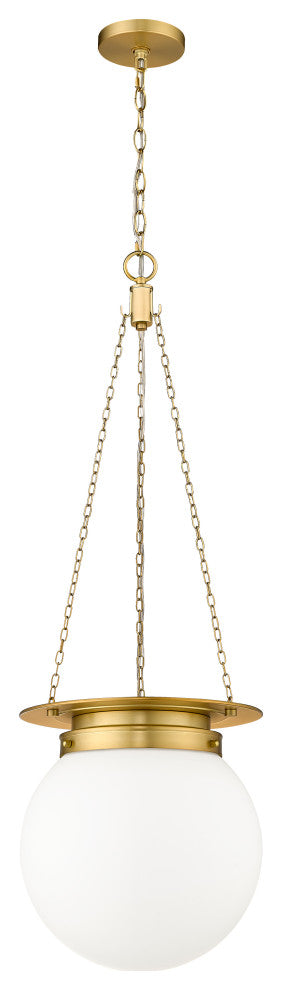 Z-LITE 1-Light Pendant, Heritage Brass