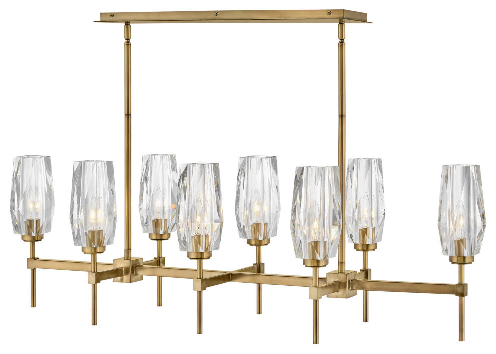 Hinkley Lighting 38256 Ana 8 Light 46"W Linear Chandelier - Heritage Brass