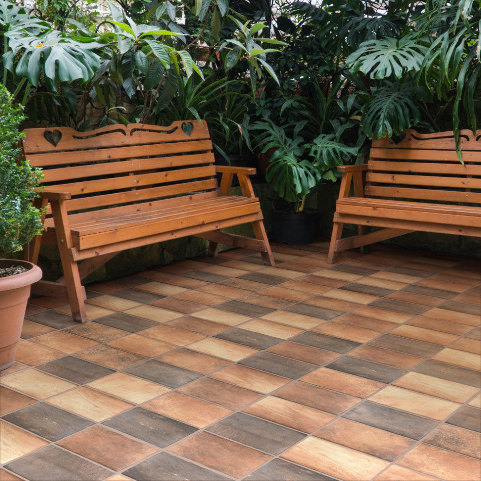 Tech Land Fire Porcelain Floor and Wall Tile