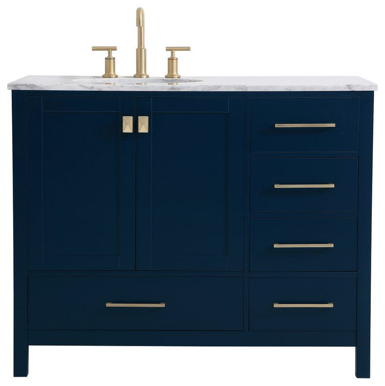 Elegant VF18942BL 42"Single Bathroom Vanity, Blue