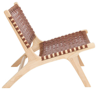 Safavieh Luna Accent Chair, Cognac/Natural