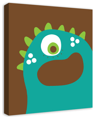Blue Monster 20x24 Canvas Wall Art