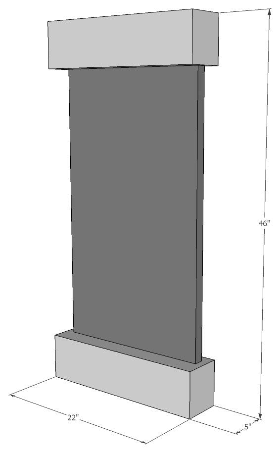 Whispering Creek Water Feature by Adagio, Natural Green Slate, Silver Metallic