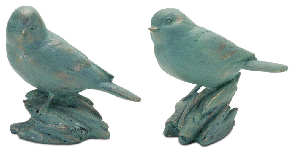 Perched Bird Figurine, 6-Piece Set