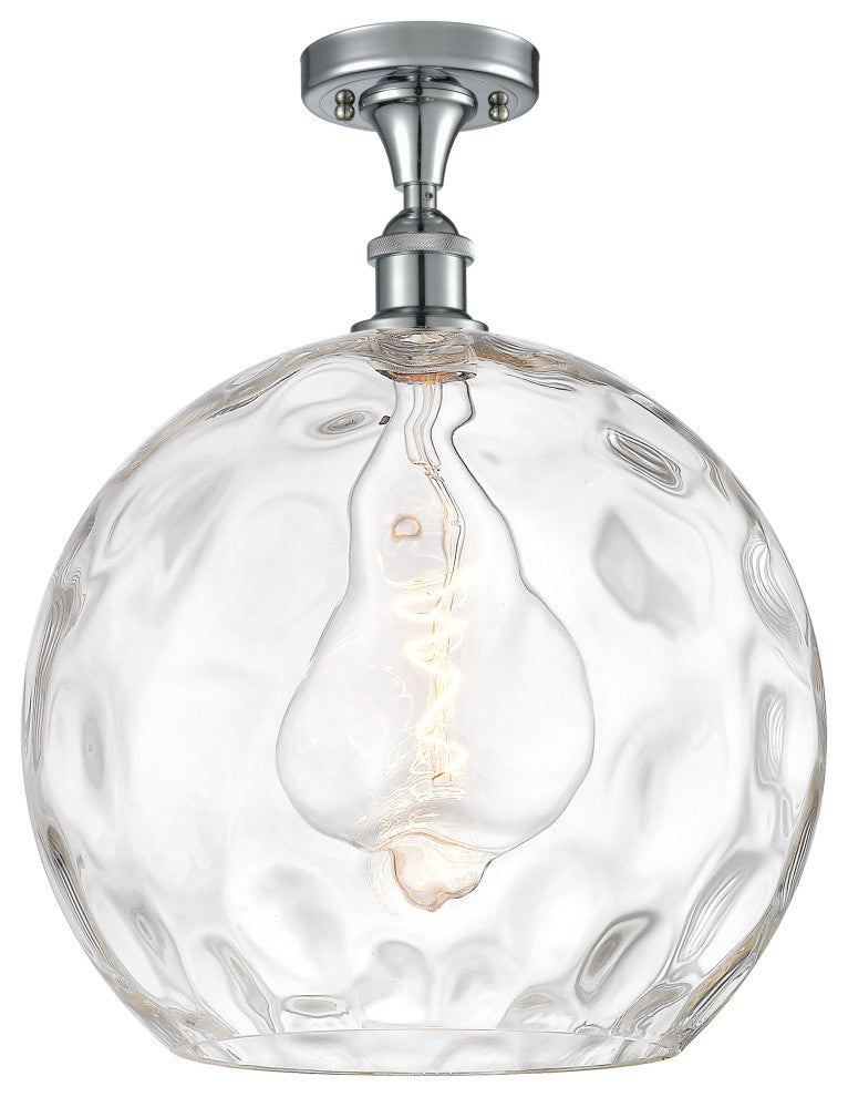 Innovations 516-1C-PC-G1215-14 1 Light Semi-Flush Mount, Polished Chrome