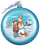 Snowman Play Star Ornament