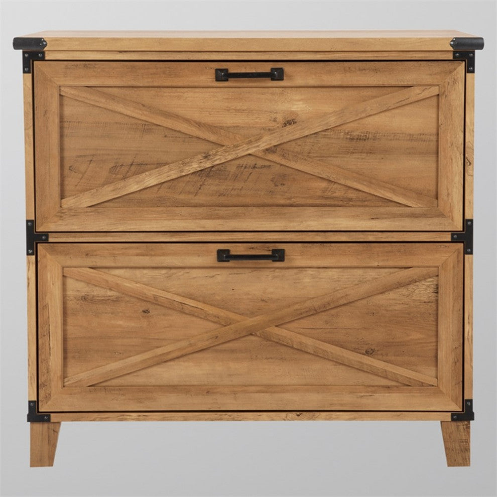 Saint Birch Oxford Wood Lateral File Drawer in Oak