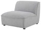 Sofa Middle Chair, Fabric, Gray, Modern, Living Lounge Hotel Hospitality