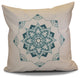 Snowflake Star Pillow, Teal, 16"x16"