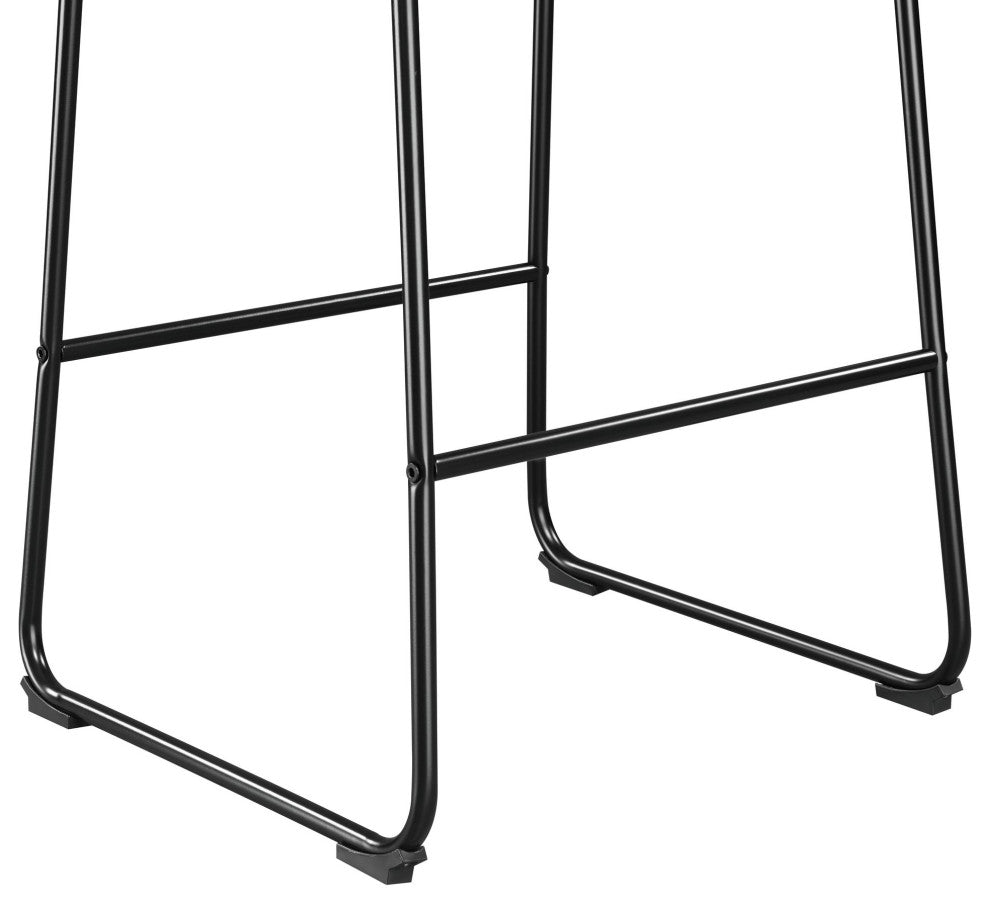 Seth, QSD6099 5B 30" Linen White Bar Stool, Set of 2