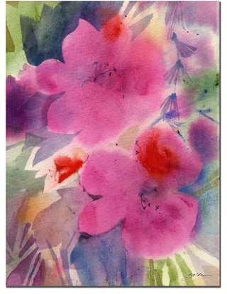 'Pink Blossoms' Canvas Art by Sheila Golden