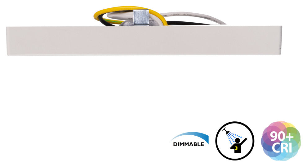 DSE6 Square 6" Edge-Lit LED Surface Mount Downlight, 2700k