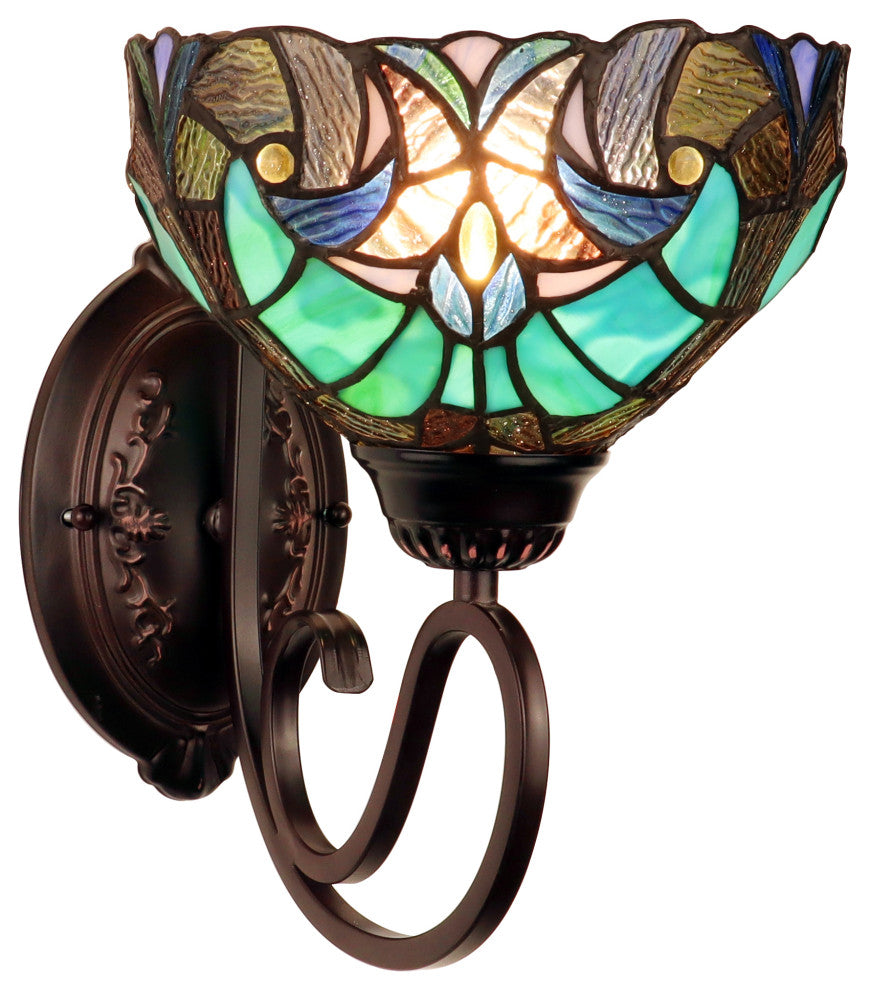 Liaison Victorian-Style 1-Light Finish Wall Sconce 8" Shade
