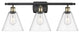 Innovations 516-3W-BAB-GBC-82-LED 3 Light Bath Vanity Light, Black Antique Brass