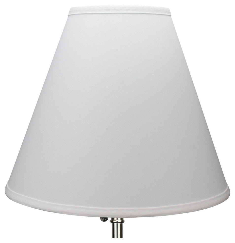 Fenchel Shades, 6"x14"x12" Spider Attachment Empire Lamp Shade, Linen White