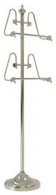 Foor Standing 49" Towel Stand, Polished Nickel