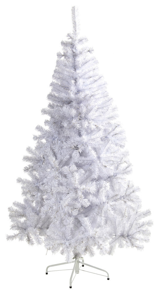 6' White Artificial Christmas Tree With 680 Bendable Branches