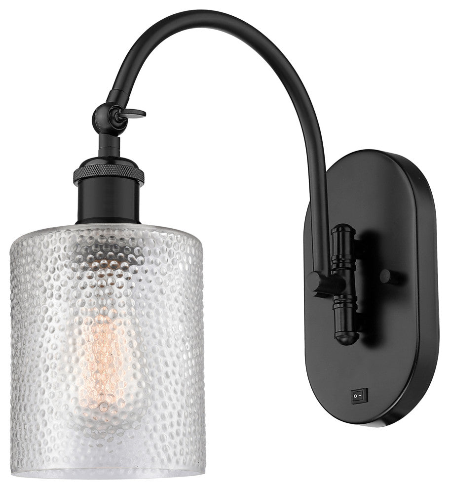 Innovations 518-1W-BK-G112-LED 1-Light Sconce, Matte Black