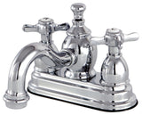 4" Centerset Bathroom Faucet WithBrass Pop-Up, Polished Chrome