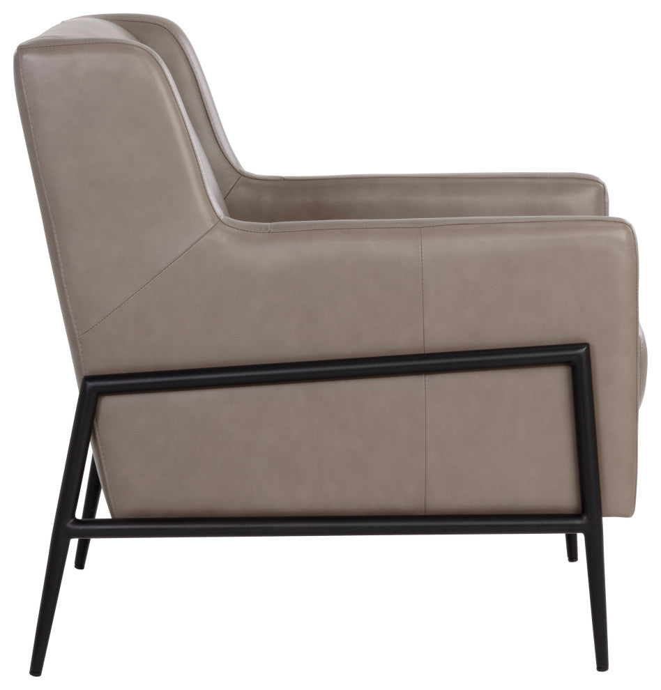 Talula Lounge Chair Alpine Grey Leather