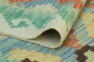 Sun Faded Flatweave Nazhin Rust/Ivory Rug, 5'0x6'8