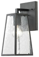 1 Light Outdoor Wall Mounted Lighting In Imperial Black Finish