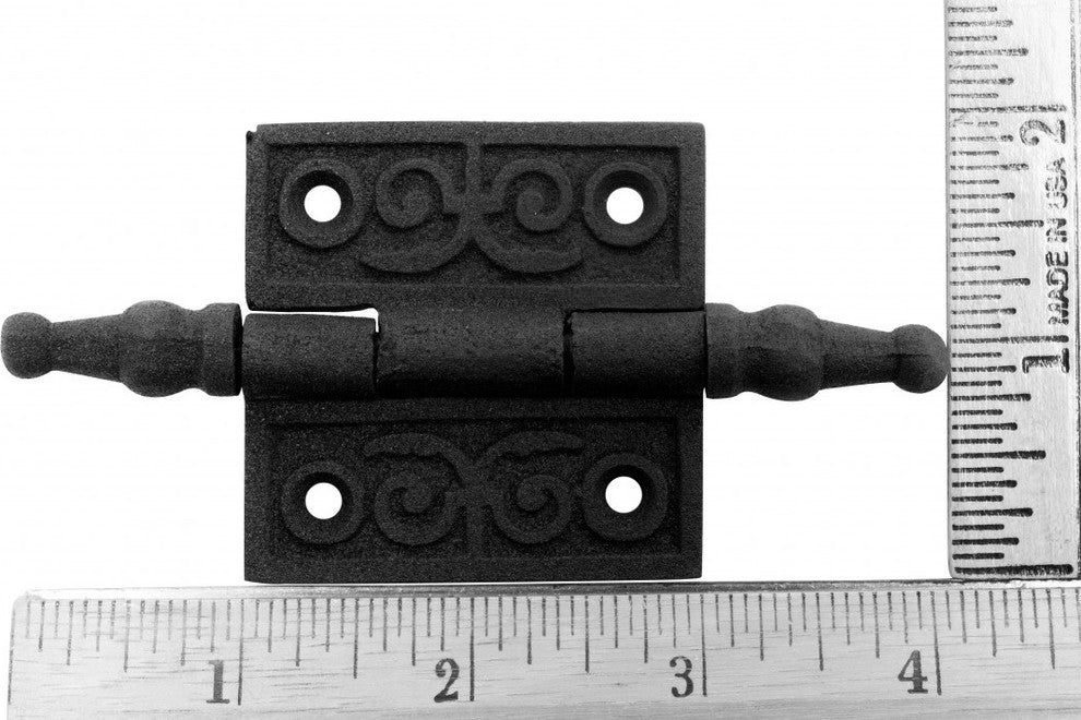 Victorian Door Butt Hinge Steeple Tip Wrought Iron 2" W |