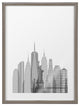 Blake New York Cityscape Framed Printed Glass by Jake Goossen, Gray 18x24
