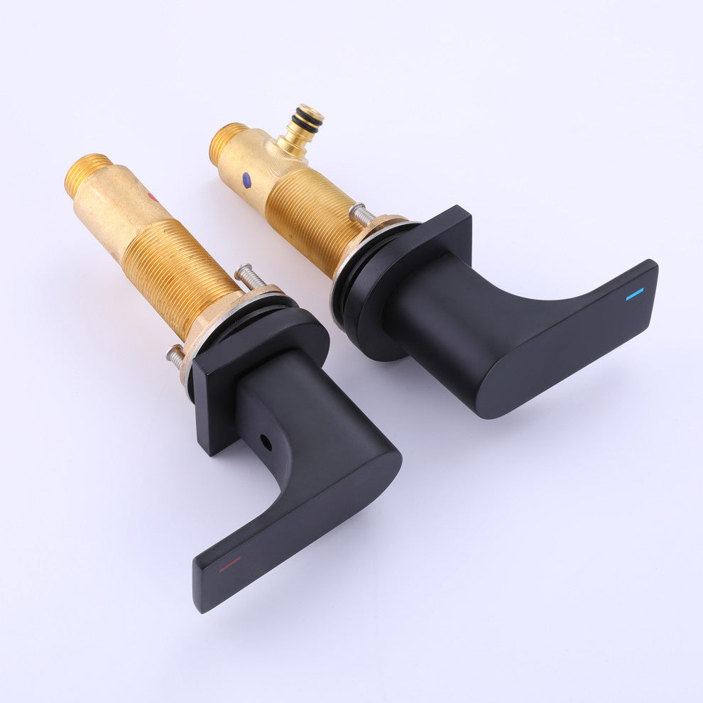Deck Mounted Two-Handle Widespread Bathroom Faucet