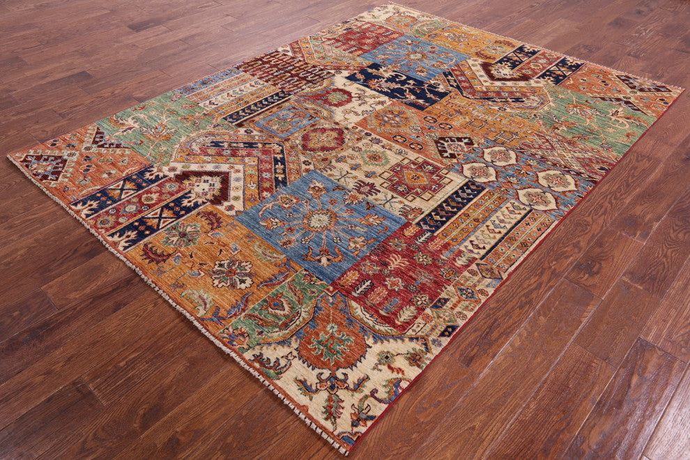 Super Kazak Hand Knotted Rug 5' 11" X 8' 0" Q11076