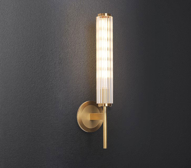 Pontevedra | Luxury Glass Copper Wall Sconce, Glass Style A
