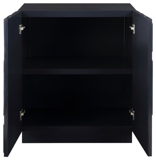 Technical diagram with door opening and overall dimensions (instructional).