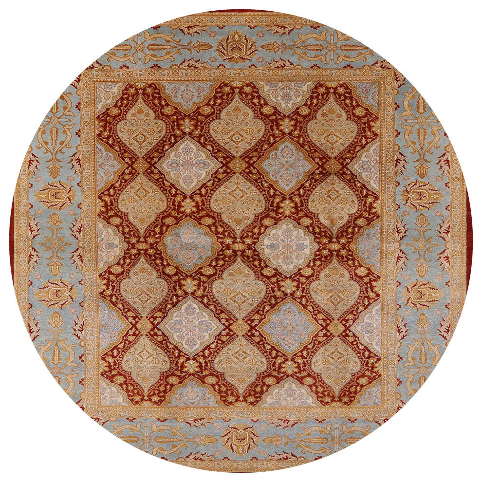 Ahgly Company Indoor Round Mid-Century Modern Area Rugs, 4' Round