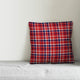 Blue and Red Plaid 18x18 Throw Pillow