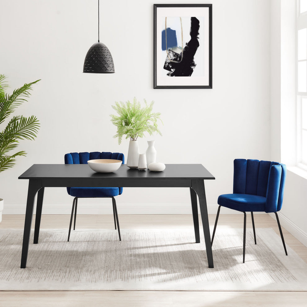 Juxtapose 63" Dining Table Black Black