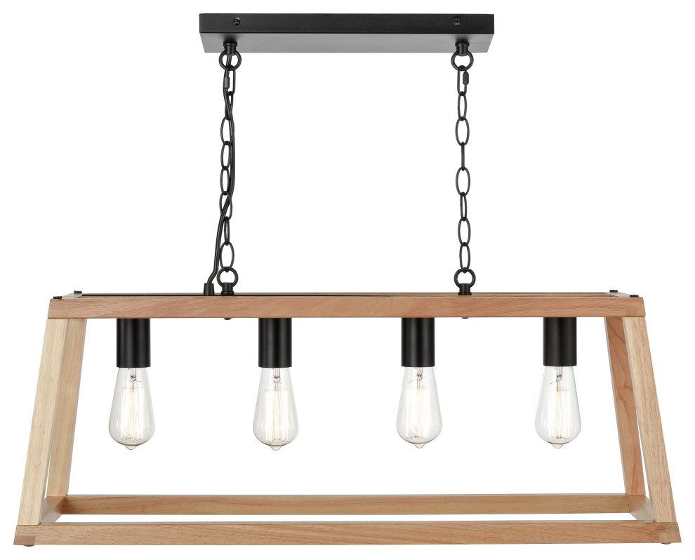 Bristol Wood Pendant Lamp, Natural