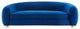 Sofa, Velvet, Blue Navy, Modern, Living Lounge Room Hotel Lobby Hospitality