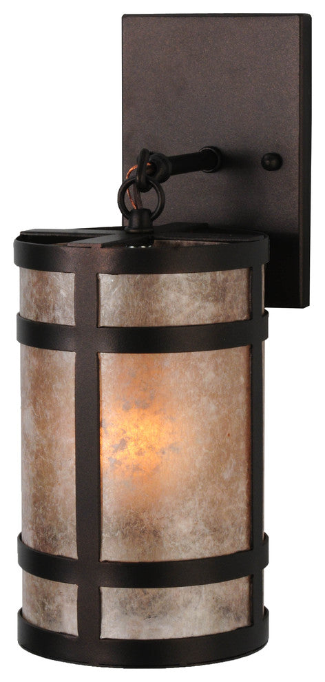 5 Wide Black Dog Hanging Wall Sconce