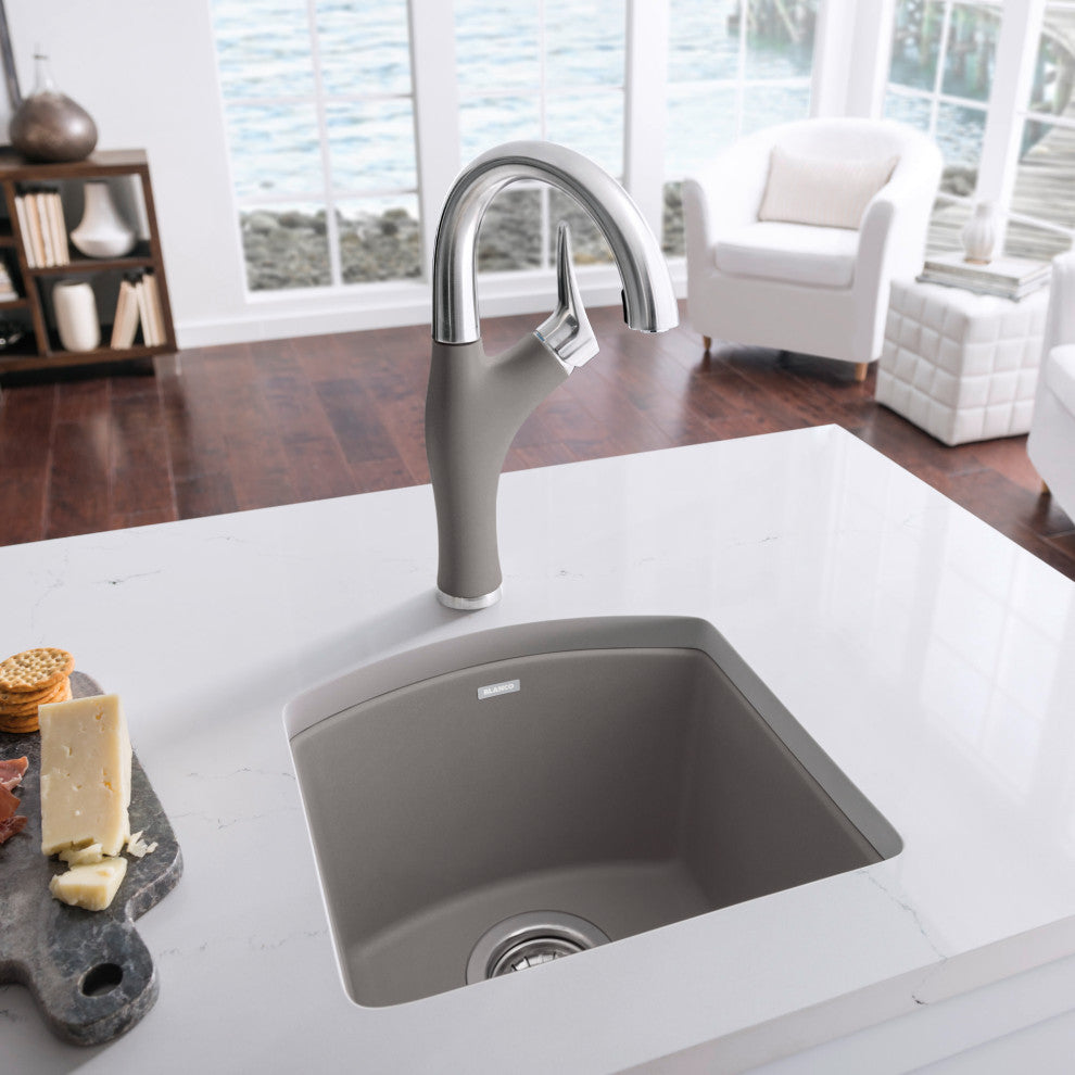 Blanco KA-440205 Diamond 15" Dual Mount Single Basin Granite - Cafe Brown