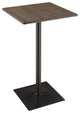Wood Bar Table, Dark Elm and Matte Black