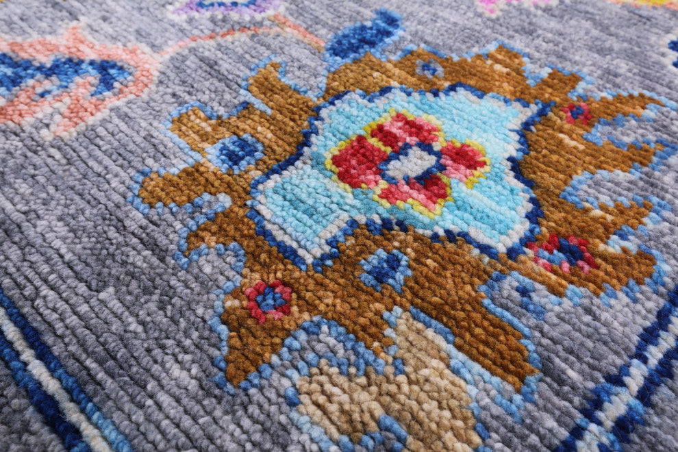8' 1" X 9' 11" Turkish Oushak Hand-Knotted Wool Rug - Q14835