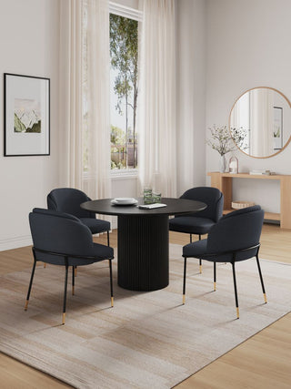 Manhattan Comfort 5-Piece Flor and Hathaway Dining