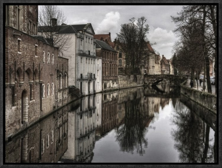 "Reflections Of The Past" Framed Canvas Giclee by Yvette Depaepe, 17x13"