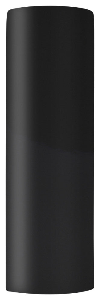 Ambiance Tube Wall Sconce, Open Top & Bottom, Black, Matte White, E26