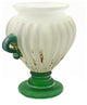 Murano Glass Imperial Scavo Vase, 7.5"x8"