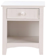 Wooden Night Stand, White